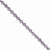Sterling Silver Pink Amethyst Bracelet