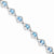 Sterling Silver Light Swiss Blue Topaz Bracelet