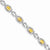 Sterling Silver Diamond & Citrine Bracelet