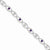 Sterling Silver Amethyst Diamond Bracelet