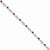 Sterling Silver Garnet Diamond Bracelet