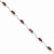 Sterling Silver Garnet Bracelet