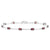 Sterling Silver Garnet Bracelet