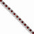 Sterling Silver Garnet Bracelet