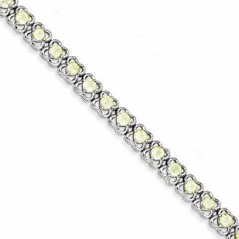 Sterling Silver Lemon Quartz Bracelet