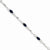 Sterling Silver Sapphire and Diamond Bracelet
