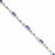 Sterling Silver Tanzanite and Diamond Bracelet