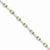 Sterling Silver Peridot White Topaz Bracelet