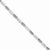 Sterling Silver Aquamarine and Diamond Bracelet