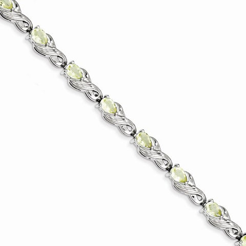 Sterling Silver Lemon Quartz Bracelet