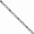 Sterling Silver Amethyst, Blue Topaz & Diamond Bracelet