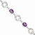 Sterling Silver Amethyst Bracelet