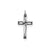 Laser Designed Cross Charm in Sterling Silver