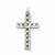 Sterling Silver Laser Designed Cross Pendant, Beautiful Pendants for Necklace