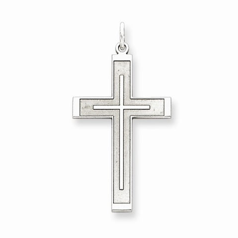 Sterling Silver Laser Designed Cross Pendant, Stylish Pendants for Necklace