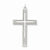 Sterling Silver Laser Designed Cross Pendant, Charm