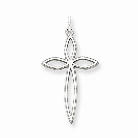 Sterling Silver Laser Designed Cross Pendant, Delightful Pendants for Necklace