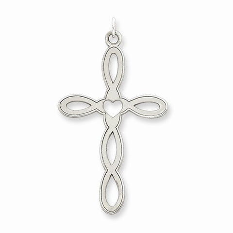 Sterling Silver Laser Designed Cross Pendant, Lovely Pendants for Necklace