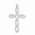 Sterling Silver Laser Designed Cross Pendant, Lovely Pendants for Necklace