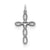 Sterling Silver Laser Designed Cross Charm hide-image