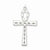 Sterling Silver Laser Designed Cross Pendant, Dazzling Pendants for Necklace