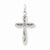 Sterling Silver Laser Designed Cross Pendant, Lovely Pendants for Necklace