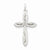 Sterling Silver Laser Designed Cross Pendant, Stylish Pendants for Necklace