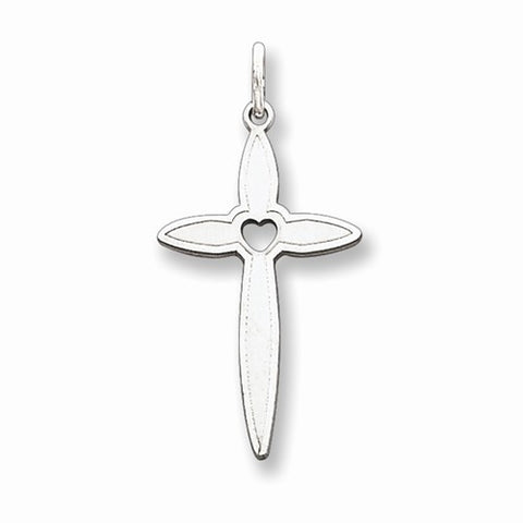 Sterling Silver Laser Designed Cross Pendant, Classy Pendants for Necklace