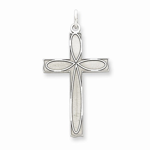 Sterling Silver Laser Designed Cross Pendant, Fine Pendants for Necklace