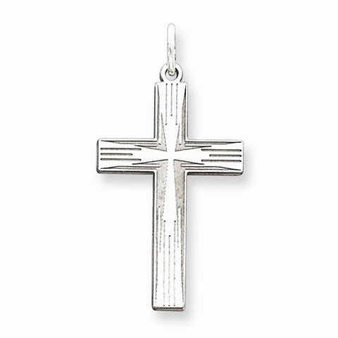 Sterling Silver Laser Designed Cross Pendant, Pendants for Necklace
