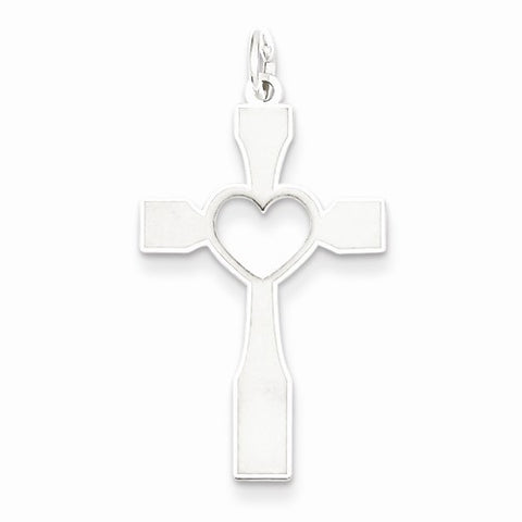 Sterling Silver Laser Designed Cross Pendant, Appealing Pendants for Necklace