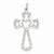 Sterling Silver Laser Designed Cross Pendant, Charm