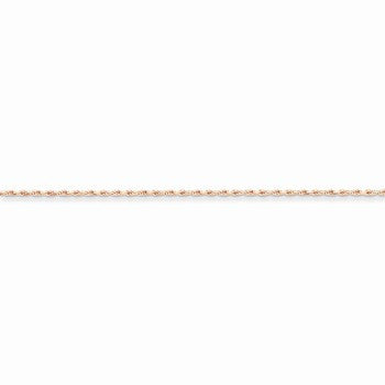 14K Rose Gold Diamond-Cut Rope Chain