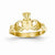 14k Yellow Gold Polished Claddagh Ring