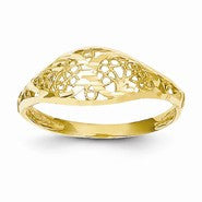 14k Yellow Gold Filigree Ring
