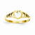 14k Yellow Gold Children's Heart Ring