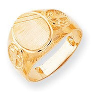 14k Yellow Gold Men's signet Ring