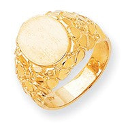 14k Yellow Gold Men's signet Ring
