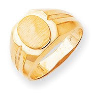 14k Yellow Gold Men's signet Ring