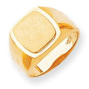 14k Yellow Gold Men's signet Ring