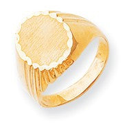 14k Yellow Gold Men's signet Ring