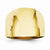 14k Yellow Gold Polished Dome Ring