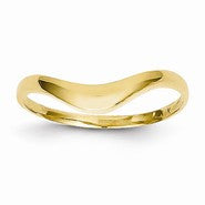14k Yellow Gold Polished Dome Ring