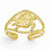 14k Yellow Gold Turtle Toe Ring