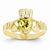 14k Yellow Gold November Birthstone Claddagh Ring