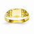 14k Yellow Gold Rectangular Baby Signet Ring