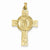 14k Gold Cross w/St. Christopher Medal Pendant, Pendants for Necklace