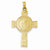 14k Gold Cross w/Air Force Insignia Pendant, Pendants for Necklace