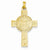 14k Gold Cross w/Coast Guard Insignia Pendant, Pendants for Necklace