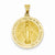 14k Gold Miraculous Medal Pendant, Exquisite Pendants for Necklace